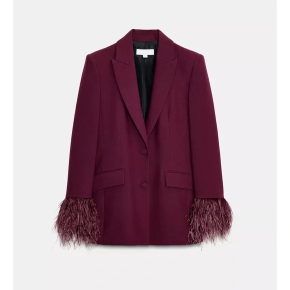Zara FEATHER CUFF BLAZER